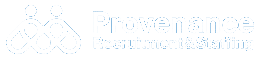 provenance staffing and recruiting logo horizontal 902×202 white